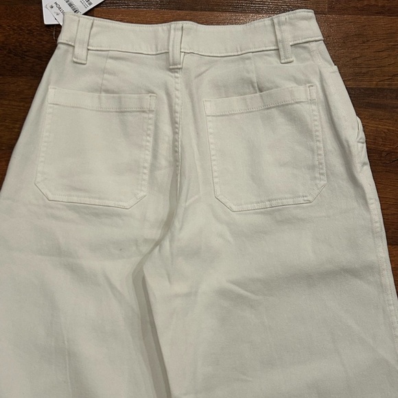 NWT BP Nordstrom White Jeans Wide Leg Women’s Size 2 High Rise - Picture 7 of 8